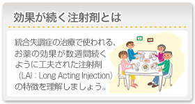 効果が続く注射剤とは